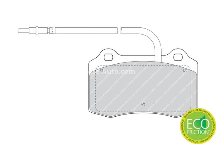 Set placuțe frână FERODO, față, pentru: PEUGEOT 406 2.2/2.2D/3.0 03.97-12.04