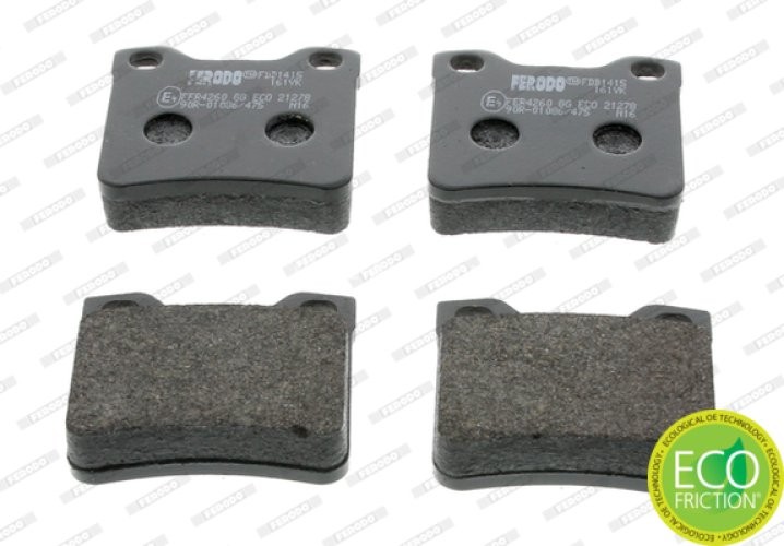 Set placuțe frână FERODO, spate, pentru: PEUGEOT 406, 605, 607 1.6-3.0 08.89-02.06
