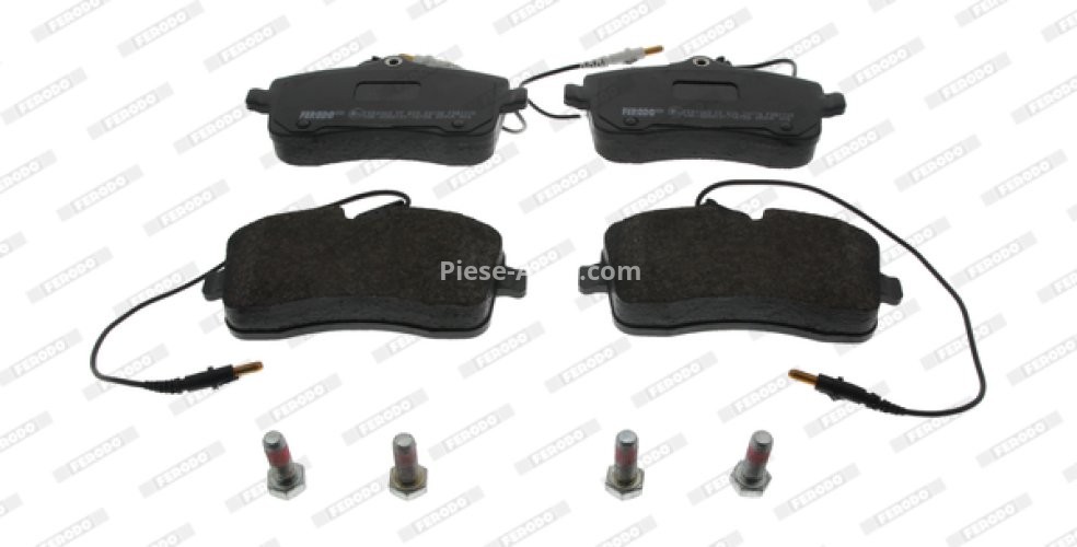 Set placuțe frână FERODO, față, (cu suruburi de ghidare), pentru: PEUGEOT 407 1.6D-2.0D 03.04-02.11