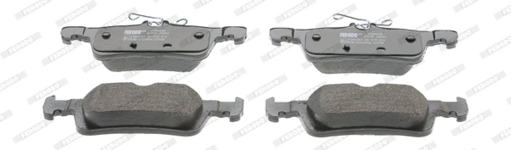 Set placuțe frână FERODO, spate, pentru: PEUGEOT 308 II, 308 II/KOMBI, 308/HATCHBACK 1.2-1.6D 09.13-06.21