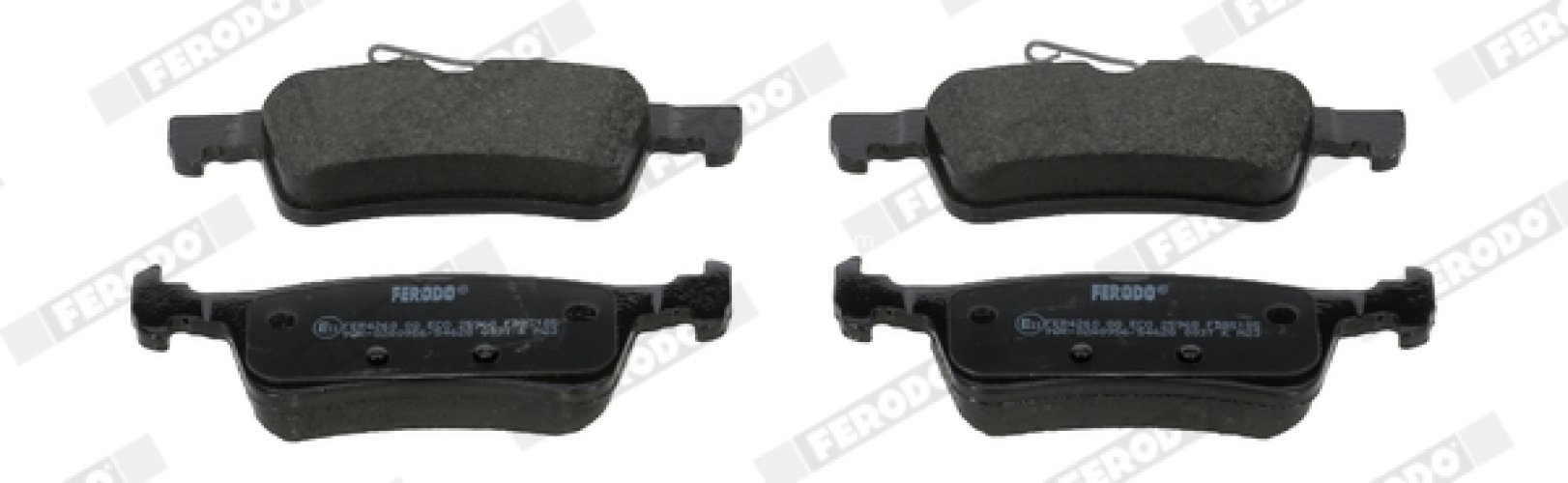 Set placuțe frână FERODO, spate, pentru: PEUGEOT 308 II, 308 II/KOMBI, 308/HATCHBACK 1.2-2.0D 09.13-06.21