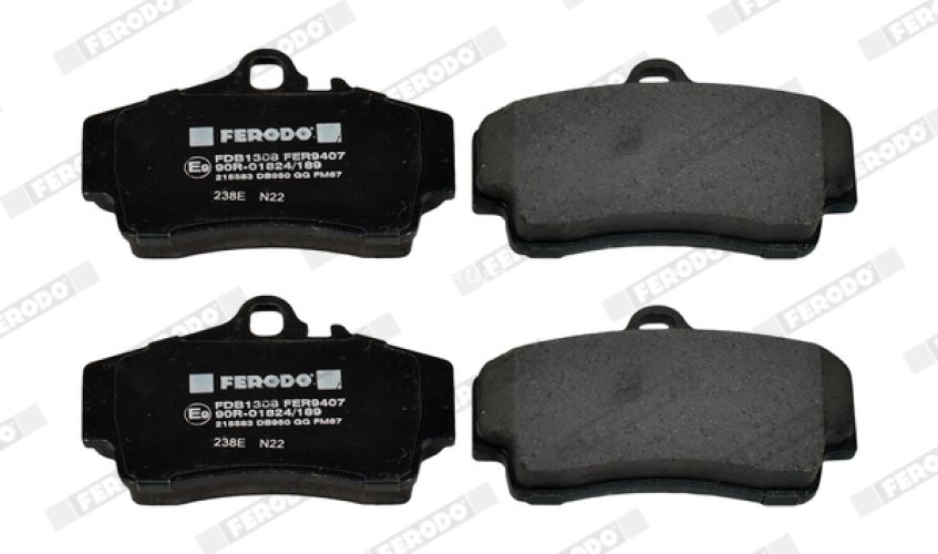 Set placuțe frână FERODO, spate, pentru: PORSCHE 911, 911 TARGA, BOXSTER, BOXSTER SPYDER, CAYMAN 2.5-3.8 09.96-06.13