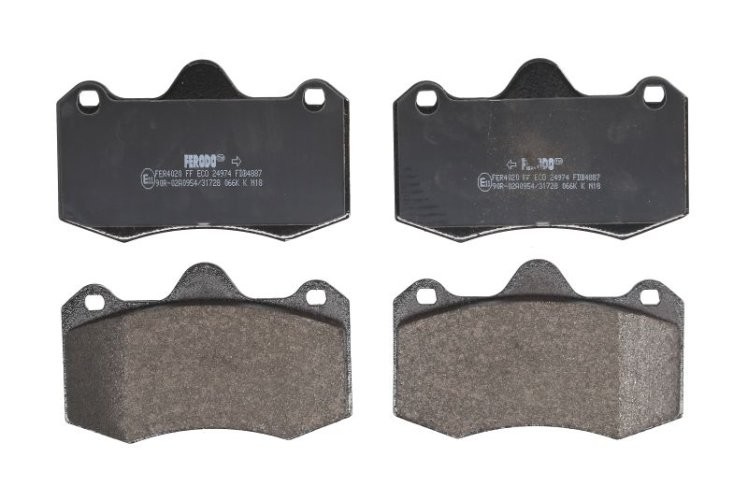 Set placuțe frână FERODO, față, pentru: RENAULT CLIO II; SEAT IBIZA III, IBIZA IV, IBIZA IV SC, IBIZA IV ST 1.2-3.5 11.00-