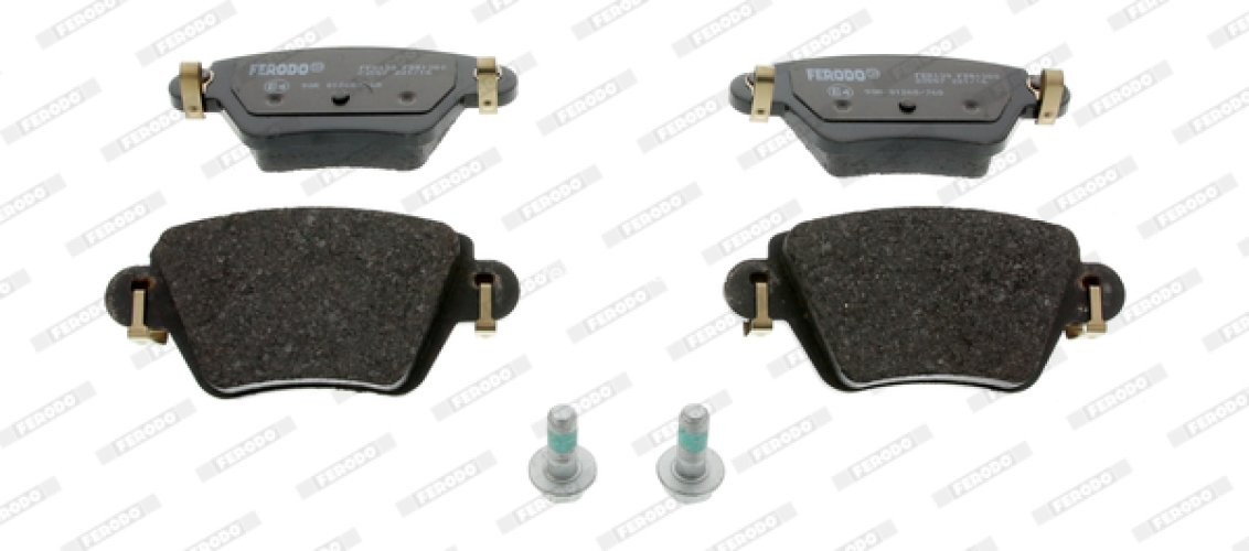 Set placuțe frână FERODO, spate, pentru: RENAULT KANGOO, KANGOO EXPRESS 1.2-1.9D 02.00-
