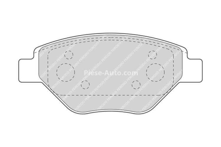 Set placuțe frână FERODO, față, pentru: RENAULT MEGANE II 1.4 11.02-