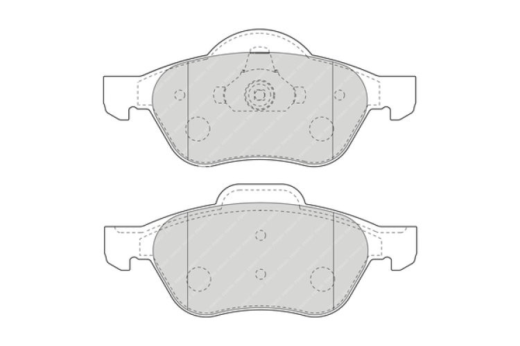 Set placuțe frână FERODO, față, pentru: RENAULT LAGUNA, LAGUNA II, LAGUNA III, TWINGO II, WIND 1.2-3.0D 03.01-