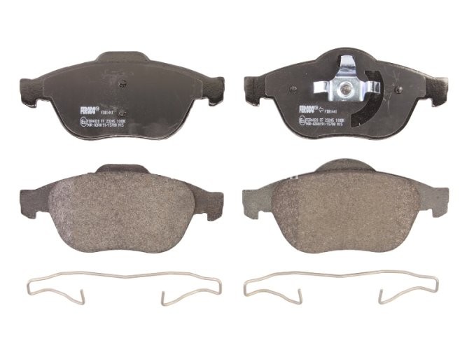 Set placuțe frână FERODO, față, pentru: RENAULT LAGUNA II, SCENIC I; TOYOTA AVENSIS 1.6-2.2D 06.00-12.07