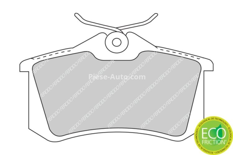 Set placuțe frână FERODO, spate, pentru: RENAULT AVANTIME, CLIO II, CLIO III, CLIO III/HATCHBACK, CLIO IV, ESPACE III 1.2-3.0 05.86-