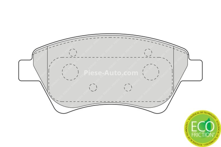 Set placuțe frână FERODO, față, pentru: RENAULT GRAND SCENIC II, KANGOO, KANGOO EXPRESS, MEGANE II, MEGANE II/KOMBI, SCENIC II 1.4-2.0D 10.01-