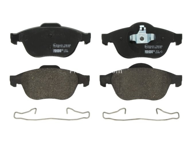 Set placuțe frână FERODO, față, pentru: RENAULT GRAND SCENIC II, SCENIC II 1.4-2.0D 06.03-07.10