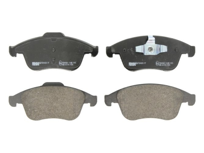 Set placuțe frână FERODO, față, pentru: RENAULT CLIO IV, FLUENCE, GRAND SCENIC III, LAGUNA, LAGUNA III, LATITUDE, MEGANE, MEGANE III, SCENIC III 1.2-3.5 10.07-