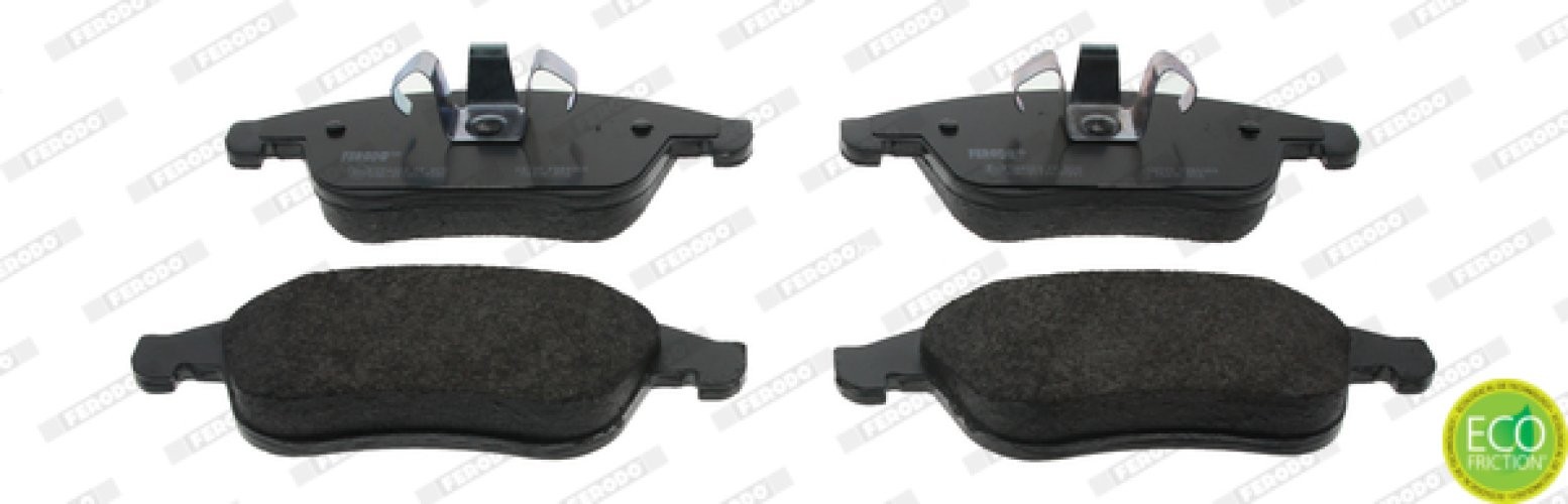 Set placuțe frână FERODO, față, pentru: RENAULT CLIO IV, FLUENCE, GRAND SCENIC III, LAGUNA, LAGUNA III, LATITUDE, MEGANE, MEGANE III, SCENIC III 1.2-3.5 10.07-