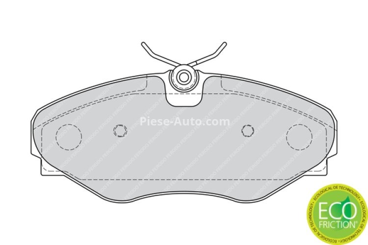 Set placuțe frână FERODO, față, pentru: RENAULT AVANTIME, ESPACE III 2.0/2.2D/3.0 10.98-05.03
