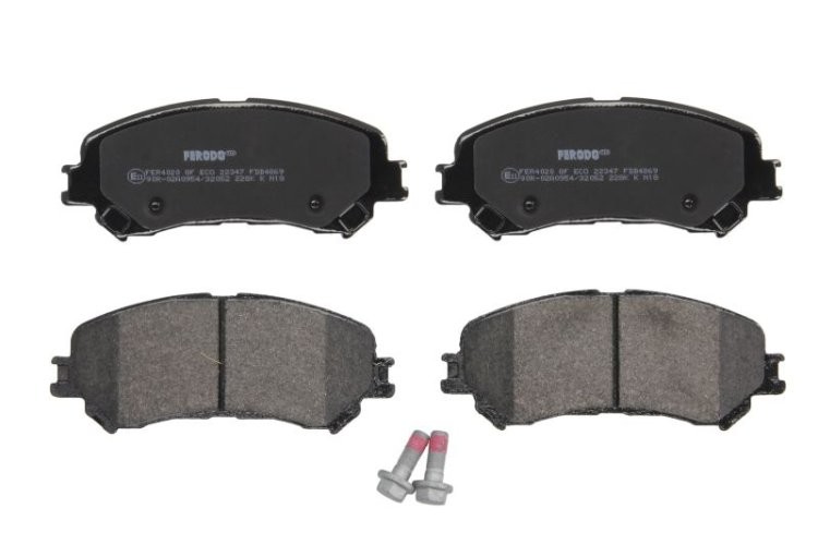 Set placuțe frână FERODO, față, pentru: RENAULT CAPTUR II, ESPACE V, GRAND SCENIC IV, MEGANE IV, SCENIC IV, TALISMAN 1.2-1.8D 02.15-