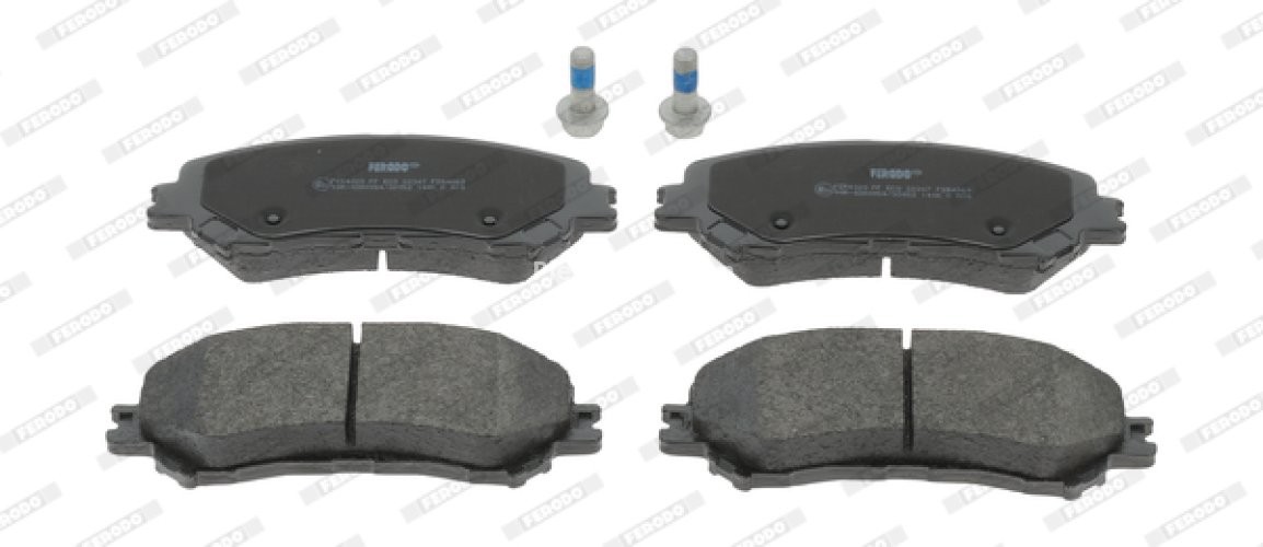 Set placuțe frână FERODO, față, pentru: RENAULT CAPTUR II, ESPACE V, GRAND SCENIC IV, MEGANE IV, SCENIC IV, TALISMAN 1.2-1.8D 02.15-