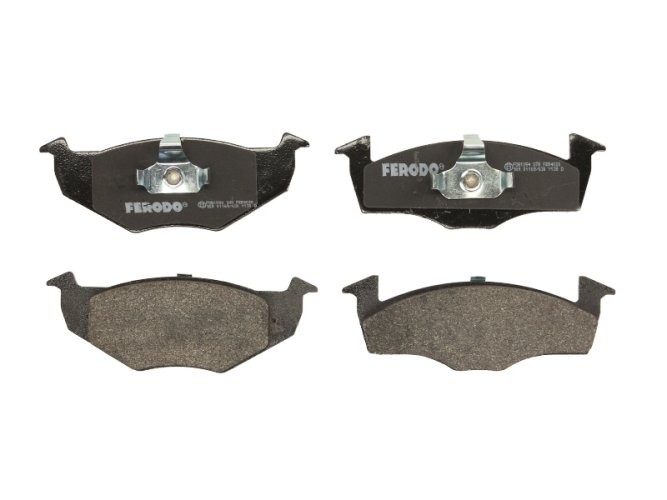 Set placuțe frână FERODO, față, pentru: SEAT CORDOBA, CORDOBA VARIO, CORDOBA VARIO/KOMBI, IBIZA II, TOLEDO I; VW GOLF III, POLO, POLO III CLASSIC, POLO/KOMBI, VENTO 1.0-2.8 05.91-12.02