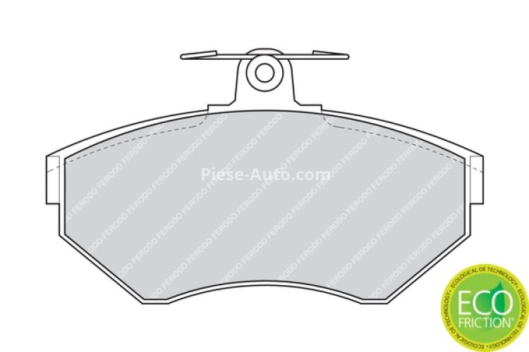 Set placuțe frână FERODO, față, (cu suruburi de ghidare), pentru: SEAT AROSA, CORDOBA, CORDOBA VARIO, CORDOBA VARIO/KOMBI, IBIZA II, INCA, TOLEDO I 1.4-2.8 05.91-07.05