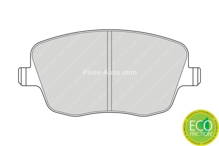 Set placuțe frână FERODO, față, (cu piulita de actionare), pentru: SEAT CORDOBA, IBIZA III; SKODA FABIA I, FABIA II, ROOMSTER, ROOMSTER PRAKTIK; VW POLO, POLO IV 1.2-2.0 12.99-