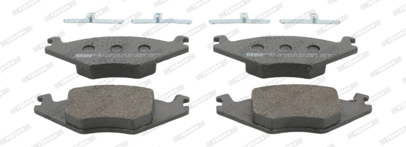 Set placuțe frână FERODO, față, pentru: SEAT CORDOBA, CORDOBA VARIO, IBIZA II; VW GOLF II, JETTA II, POLO, POLO CLASSIC, POLO II 1.0-1.9D 10.81-10.02