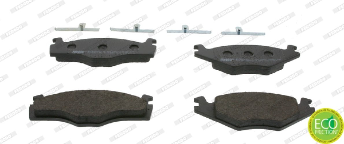 Set placuțe frână FERODO, față, pentru: SEAT CORDOBA, IBIZA II; VW GOLF I, GOLF II, GOLF III, JETTA I, JETTA II, PASSAT B1, PASSAT B2, POLO, SANTANA, SCIROCCO 1.3-2.2 05.73-09.02
