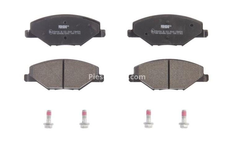 Set placuțe frână FERODO, față, pentru: SEAT IBIZA IV/HATCHBACK, MII; SKODA FABIA II; VW POLO V, POLO VI, UP! 1.2-Electric 12.06- pentru: ABARTH