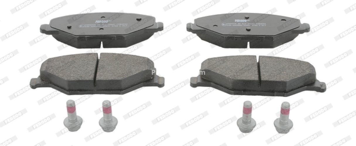 Set placuțe frână FERODO, față, pentru: SEAT IBIZA IV/HATCHBACK, MII; SKODA FABIA II; VW POLO V, POLO VI, UP! 1.2-Electric 12.06- pentru: ABARTH
