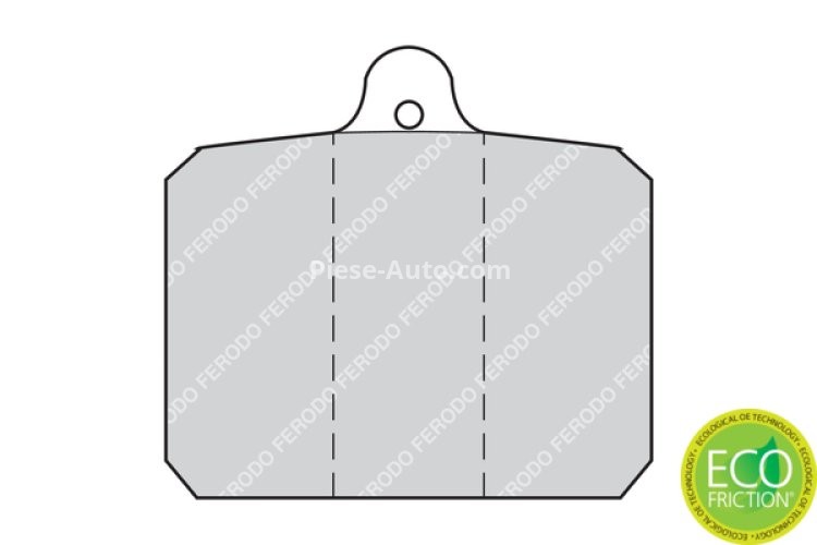 Set placuțe frână FERODO, față, pentru: SKODA 105,120 1.0/1.2 08.76-12.90