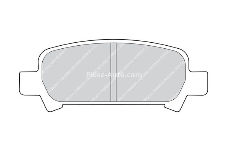 Set placuțe frână FERODO, spate, pentru: SUBARU FORESTER, IMPREZA, LEGACY III, LEGACY IV, OUTBACK 1.5-3.0 03.94-12.09