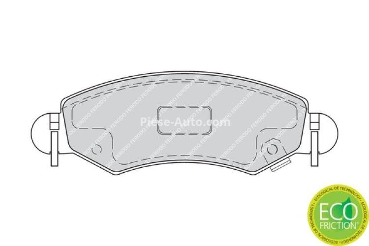 Set placuțe frână FERODO, față, (cu suruburi de ghidare), pentru: SUBARU JUSTY III; SUZUKI IGNIS II, WAGON R, WAGON R+ 1.0-1.5 07.03-