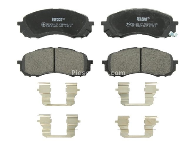 Set placuțe frână FERODO, față, pentru: SUBARU IMPREZA 1.5/1.6 10.00-03.12
