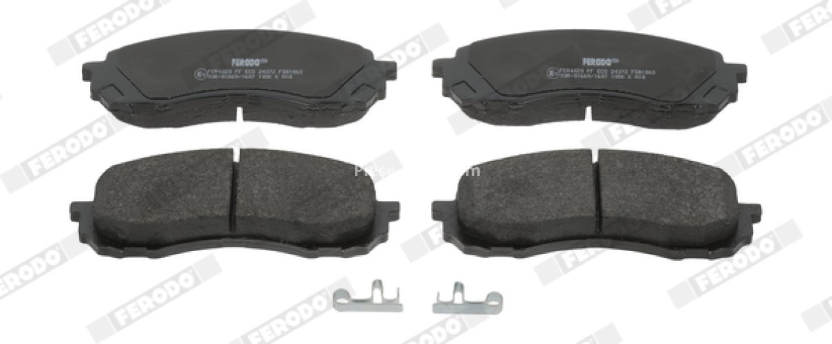 Set placuțe frână FERODO, față, pentru: SUBARU IMPREZA 1.5/1.6 10.00-03.12