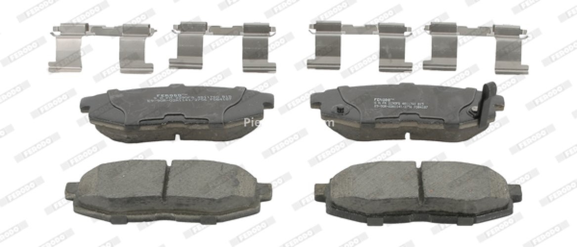 Set placuțe frână FERODO, spate, pentru: SUBARU BRZ, FORESTER, LEGACY V, OUTBACK, TRIBECA; TOYOTA GT 86 2.0-3.6 01.05-