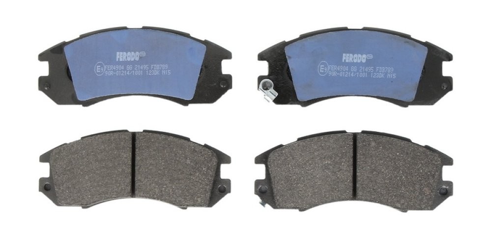 Set placuțe frână FERODO, față, pentru: SUBARU IMPREZA, LEGACY I, LEGACY II 1.6-2.5 01.89-12.00