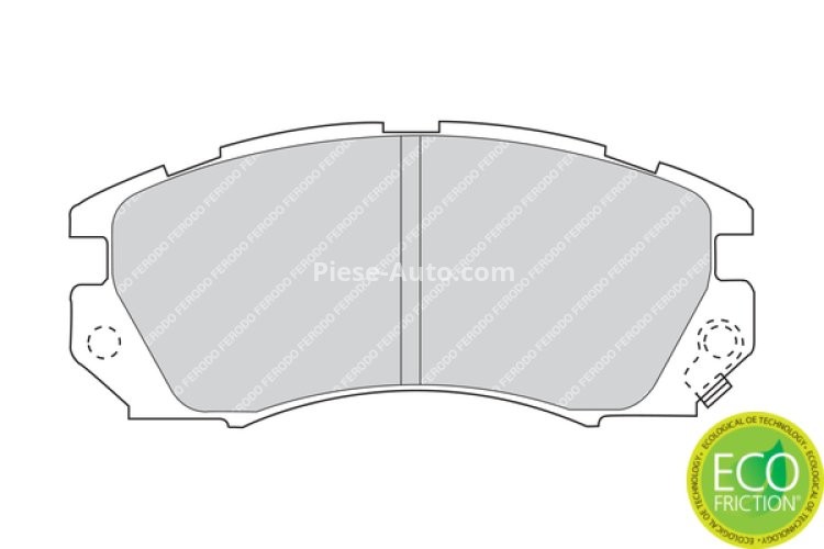 Set placuțe frână FERODO, față, pentru: SUBARU FORESTER, LEGACY I, LEGACY OUTBACK 2.0/2.5 05.92-09.02