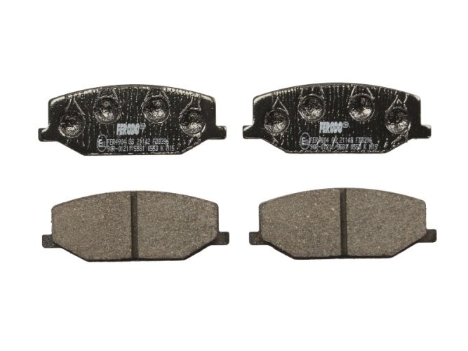 Set placuțe frână FERODO, față, pentru: SUZUKI JIMNY, LJ80, SAMURAI, SJ410, SJ413, SUPER CARRY 0.8-1.9D 01.80-