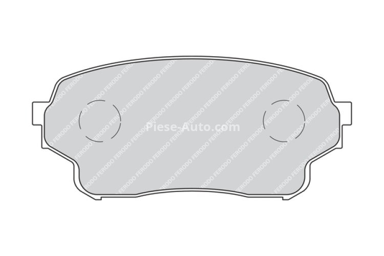Set placuțe frână FERODO, față, pentru: SUZUKI GRAND VITARA I, GRAND VITARA II, XL-7 1.6-2.7 02.01-02.15