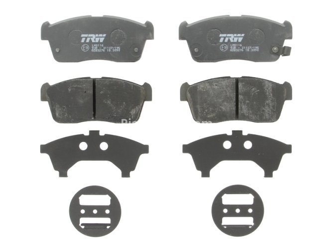 Set plăcuțe frână TRW, față, pentru: DAIHATSU COPEN, SIRION; SUZUKI CARRY, IGNIS I, IGNIS II 0.7/1.3/1.5 03.00-