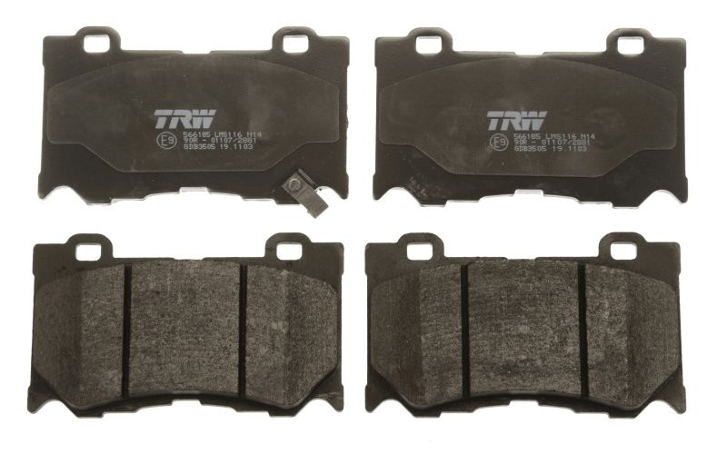 Set plăcuțe frână TRW, față, pentru: INFINITI FX, G, M, M37, Q50, Q60, Q70, QX70; NISSAN 370Z 2.0-5.6 09.07-