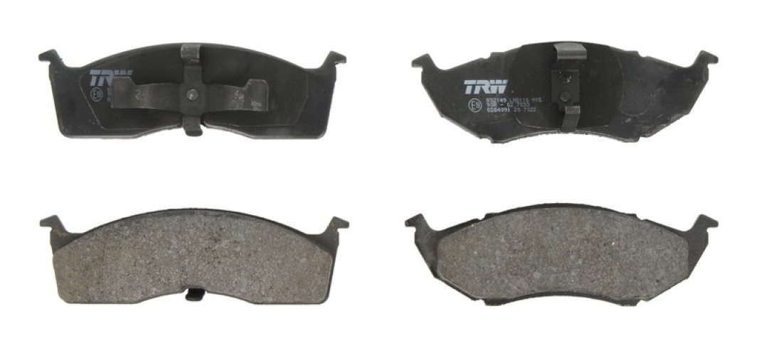 Set plăcuțe frână TRW, față, pentru: CHRYSLER 300M, CARAVAN, CONCORDE, GRAND VOYAGER III, NEON, NEON II, NEW YORKER, VISION, VOYAGER III; DODGE CARAVAN, INTREPID, NEON 1.6-3.8 10.92-12.07