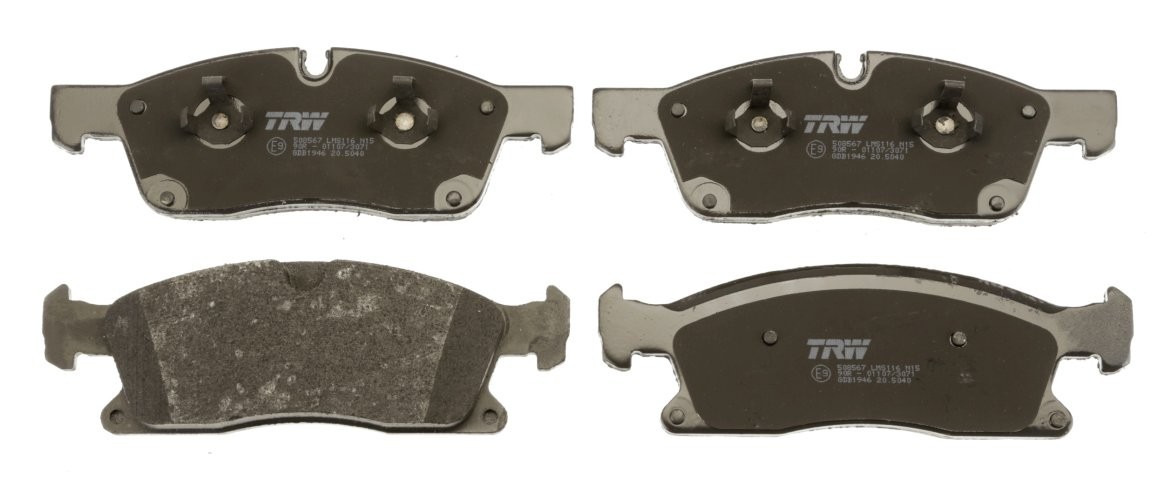 Set plăcuțe frână TRW, față, pentru: MERCEDES GL (X166), GLE (C292), GLE (W166), GLS (X166), M (W166); DODGE DURANGO; JEEP GRAND CHEROKEE IV 2.2D-6.4 11.10-