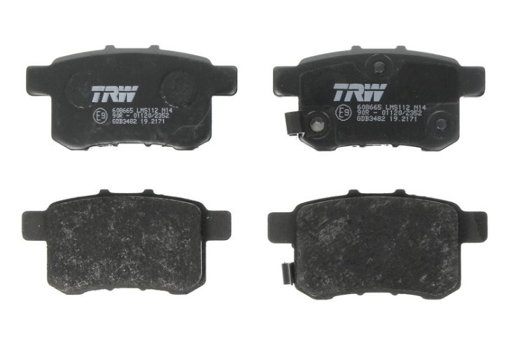 Set plăcuțe frână TRW, spate, pentru: HONDA ACCORD VIII, CIVIC III, CIVIC IV 1.5-2.4 03.86-