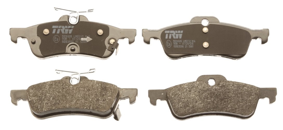 Set plăcuțe frână TRW, spate, pentru: HONDA CIVIC IX 1.4-2.2D 02.12-12.16