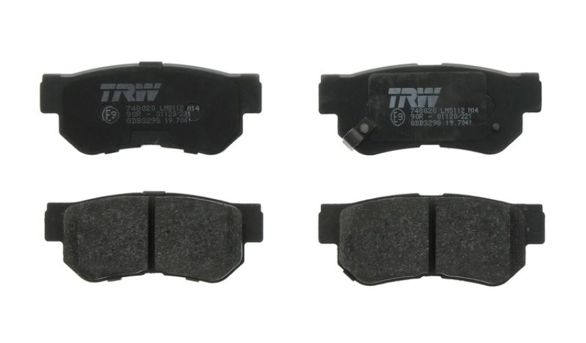 Set plăcuțe frână TRW, spate, pentru: HONDA CIVIC IX; HYUNDAI GETZ, MATRIX, SANTA FÉ I; KIA MAGENTIS I 1.4-2.7 02.01-