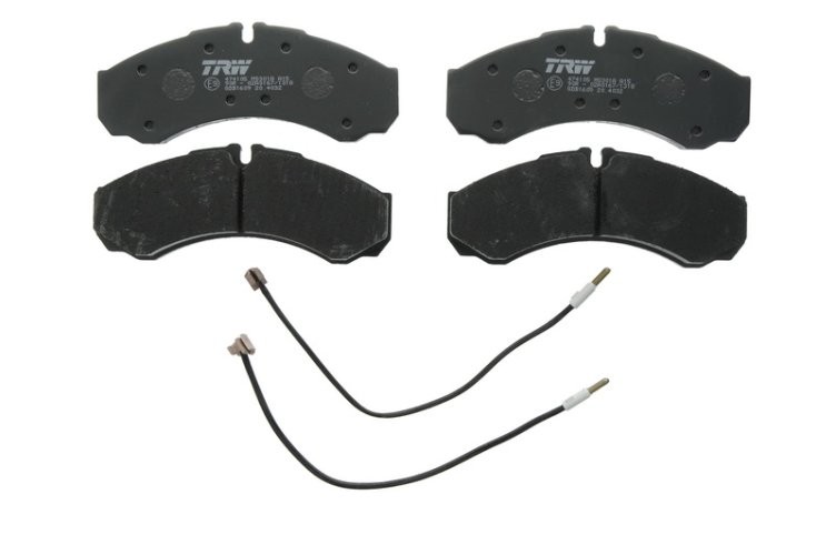 Set plăcuțe frână TRW, față / spate, pentru: IVECO DAILY II, DAILY III; RVI MASCOTT; RENAULT MASCOTT, MASTER PRO, TWINGO II 1.2-3.0D 01.89-
