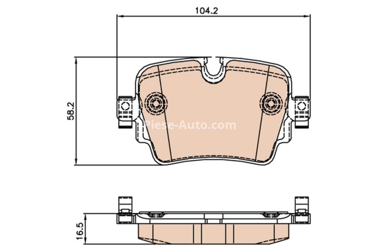 Set plăcuțe frână TRW, spate, pentru: JAGUAR F-TYPE 2.0/3.0/5.0 10.12-