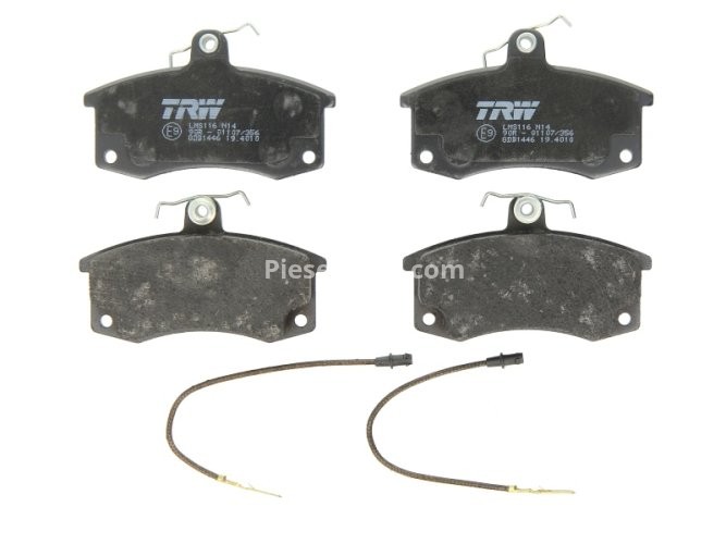 Set plăcuțe frână TRW, față, pentru: JEEP GRAND CHEROKEE IV; LADA 110, 111, 112, GRANTA, KALINA, KALINA II, NOVA, PRIORA, SAMARA; ZAZ SLAVUTA, TAVRIA 1.1-6.4 03.85-