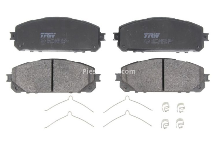 Set plăcuțe frână TRW, față (cu suplimente), pentru: JEEP CHEROKEE 2.0D-3.2 11.13-