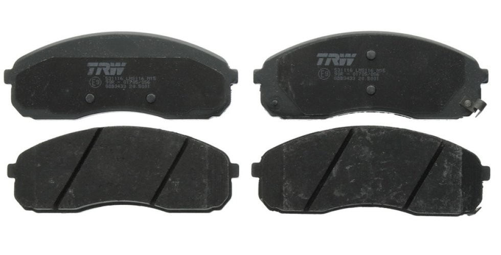 Set plăcuțe frână TRW, față, pentru: KIA CARNIVAL II 2.5/2.9D/3.5 10.01-06.06