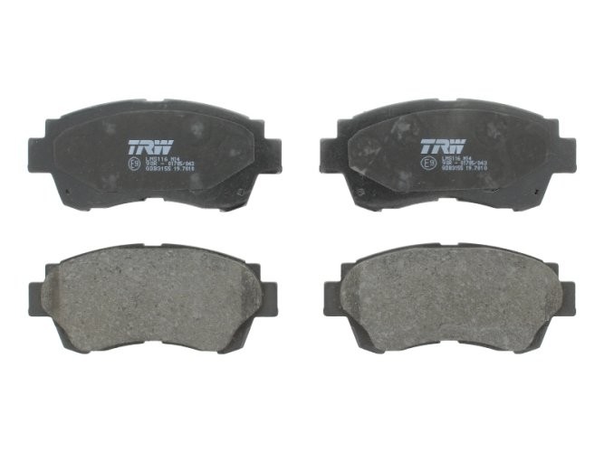 Set plăcuțe frână TRW, față, pentru: LEXUS ES, LS; TOYOTA ALTEZZA, ALTEZZA GITA, AVALON, BREVIS, CAMRY, CELICA, CHASER, COROLLA, CRESTA V, CROWN, MARK II, MARK II IX, MARK II VIII 1.4-4.0 12.89-