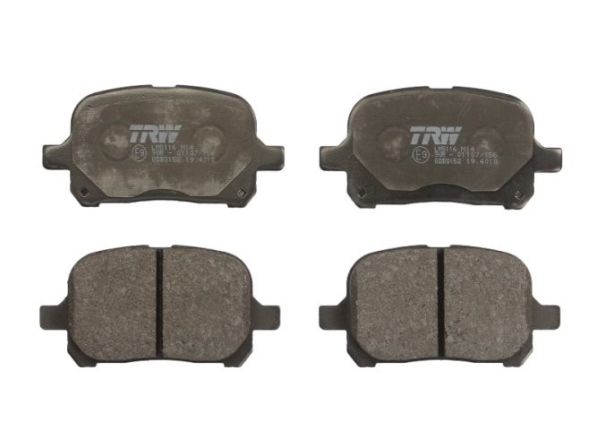 Set plăcuțe frână TRW, față, pentru: LEXUS ES, RX; TOYOTA CAMRY, GAIA, HARRIER, MARK II, NADIA, PREVIA II, SOLARA 2.0-3.0 09.91-02.06